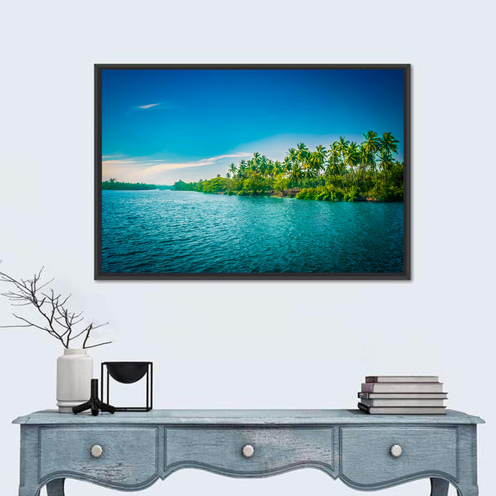Tropical River in India Wall Art