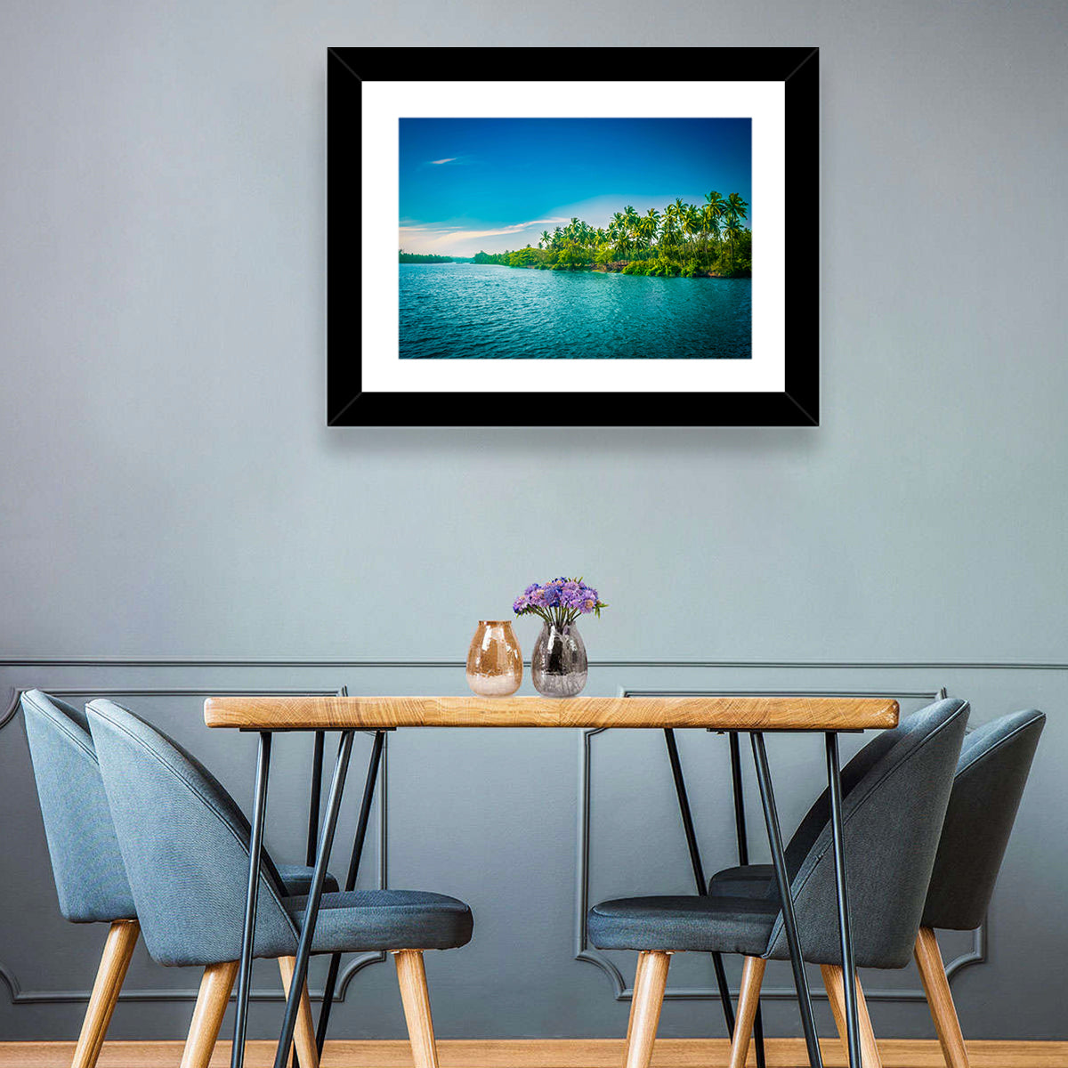 Tropical River in India Wall Art