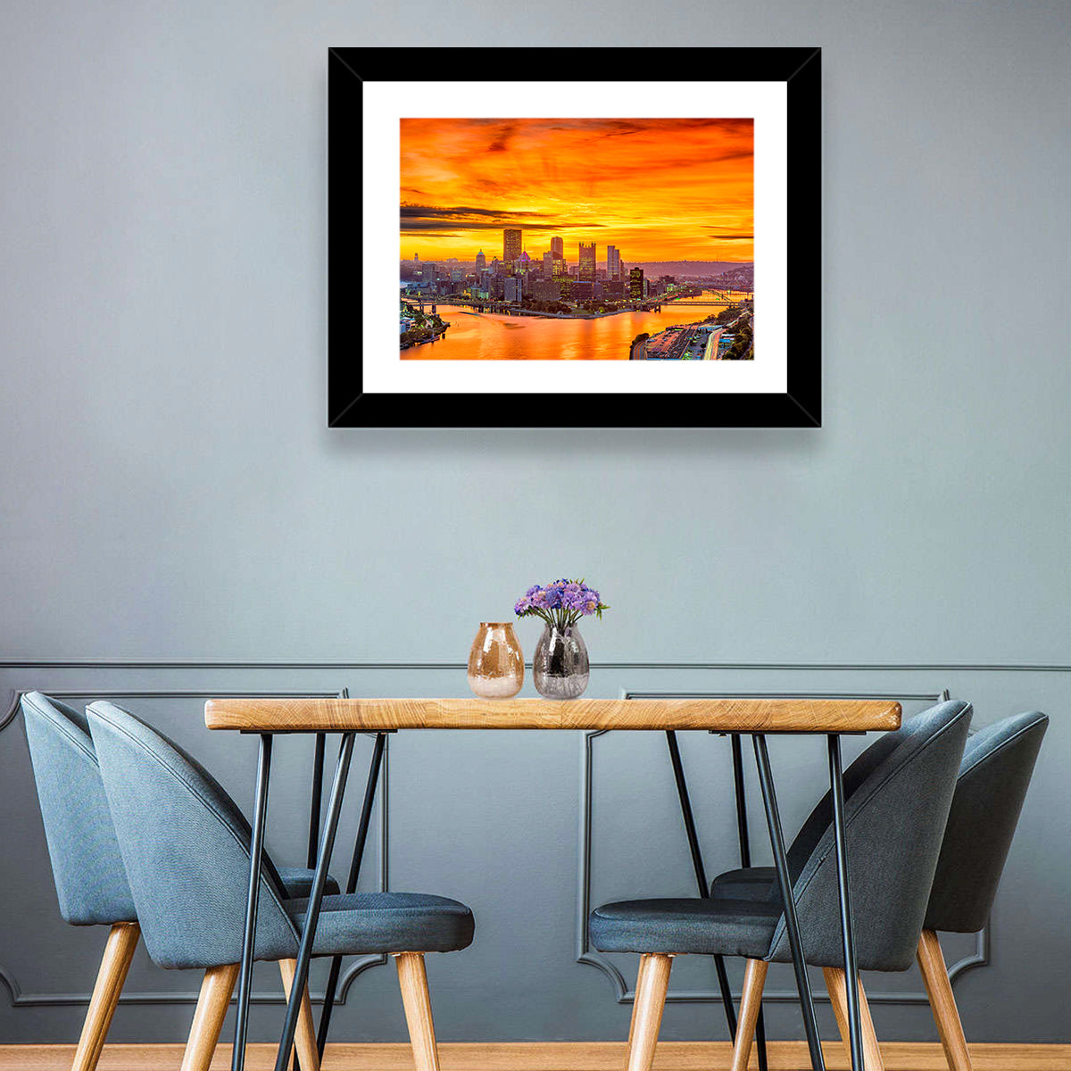 Pittsburgh Skyline at the Point Wall Art
