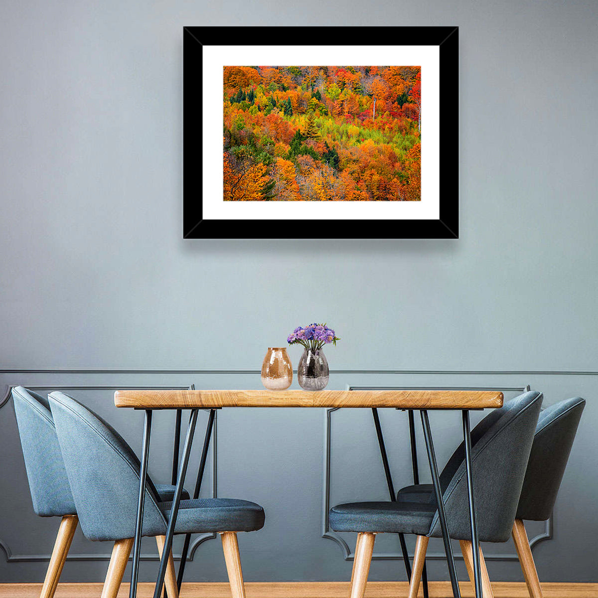 Vermont Autumn Mountain Forest Wall Art