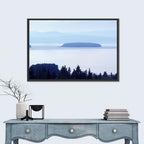 Dalarna Mist with Lighthouse Wall Art