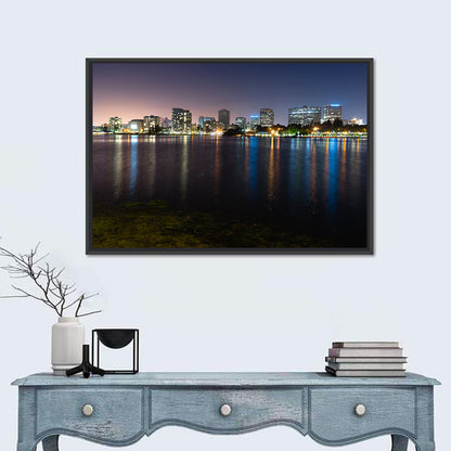 Oakland Skyline Over Lake Merritt Wall Art