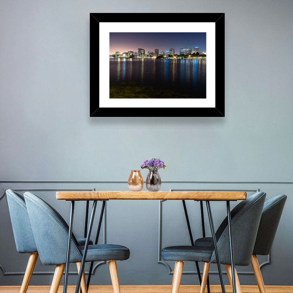 Oakland Skyline Over Lake Merritt Wall Art