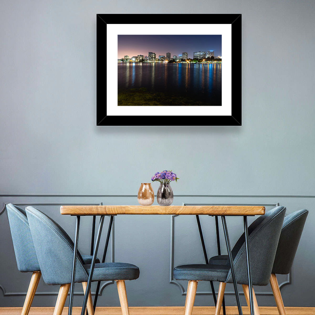 Oakland Skyline Over Lake Merritt Wall Art