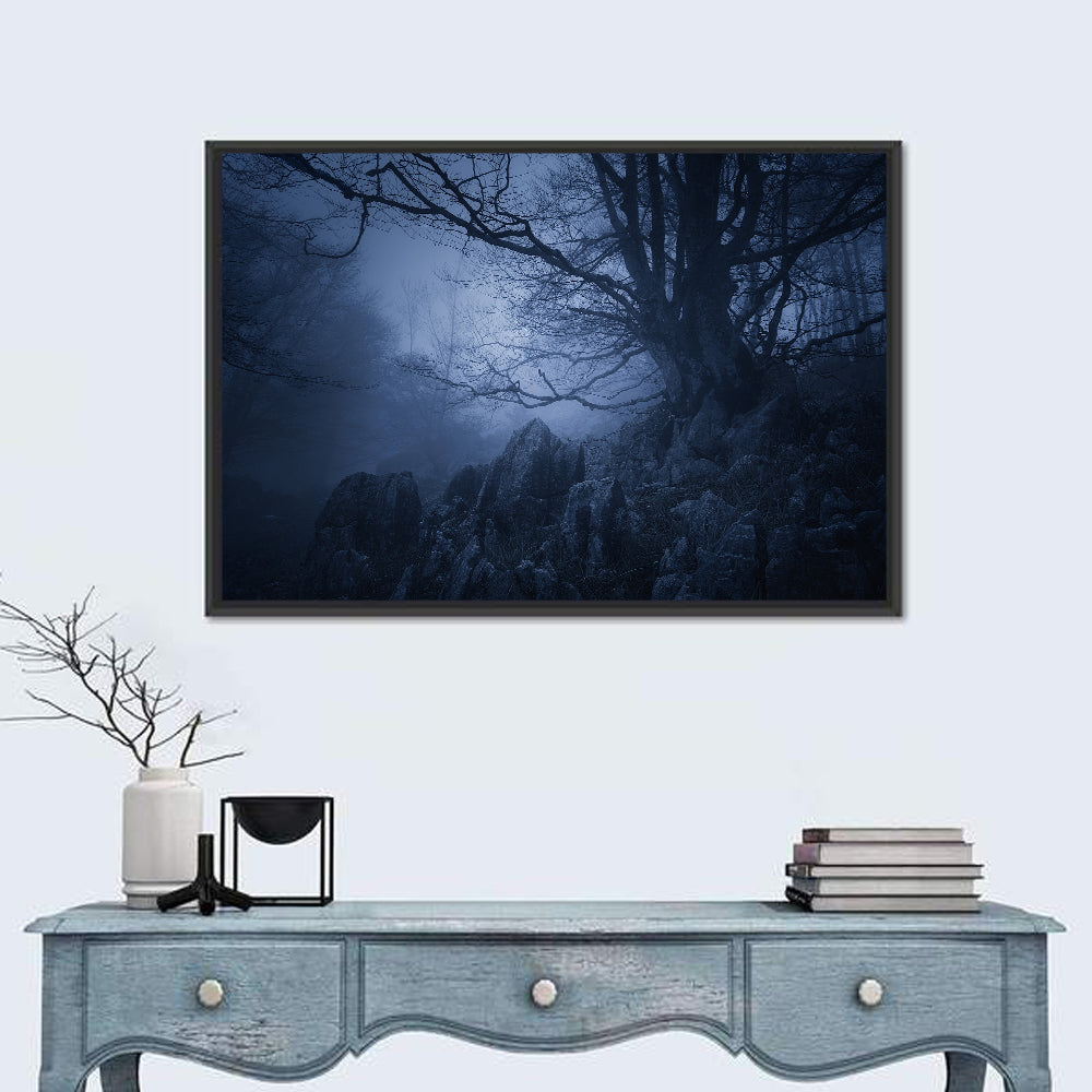 Gnarled Tree at Twilight Wall Art