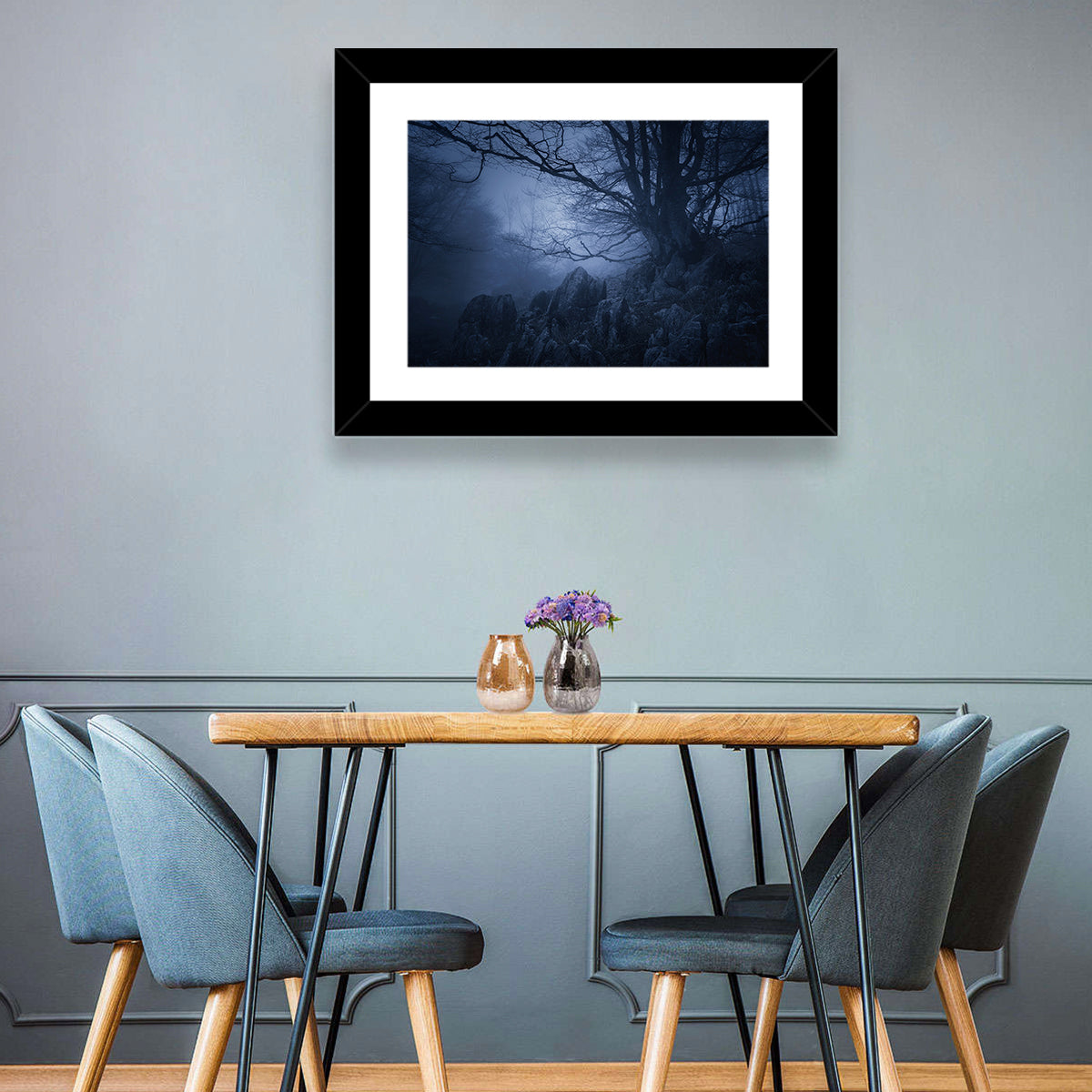 Gnarled Tree at Twilight Wall Art