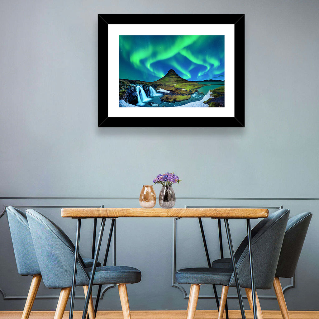 Kirkjufell Northern Lights Wall Art