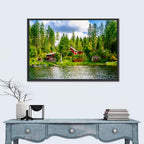 Finnish Lakeside Cottages Wall Art