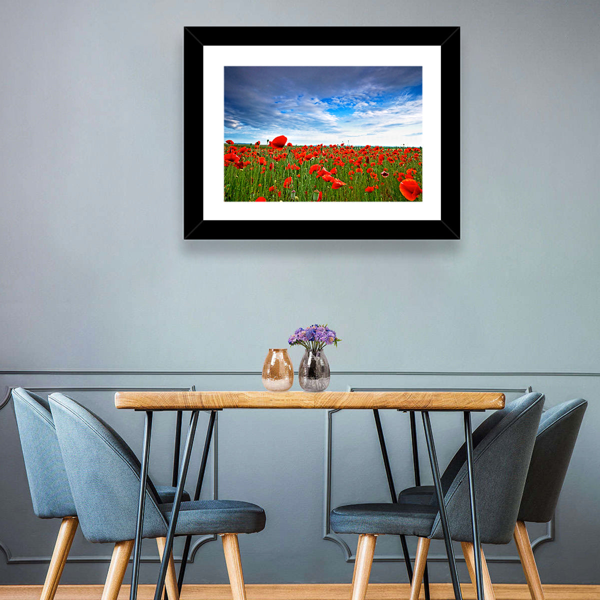 Red Poppy Field Wall Art