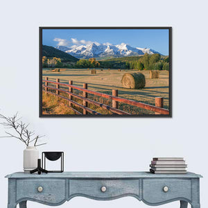 Hay Bales Colorado Fields Wall Art