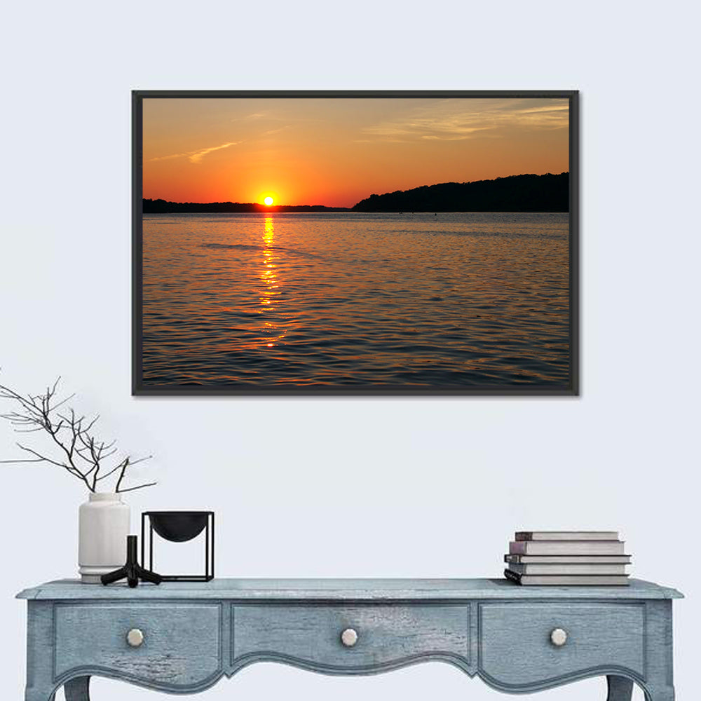 Mississippi River Sunset Wall Art