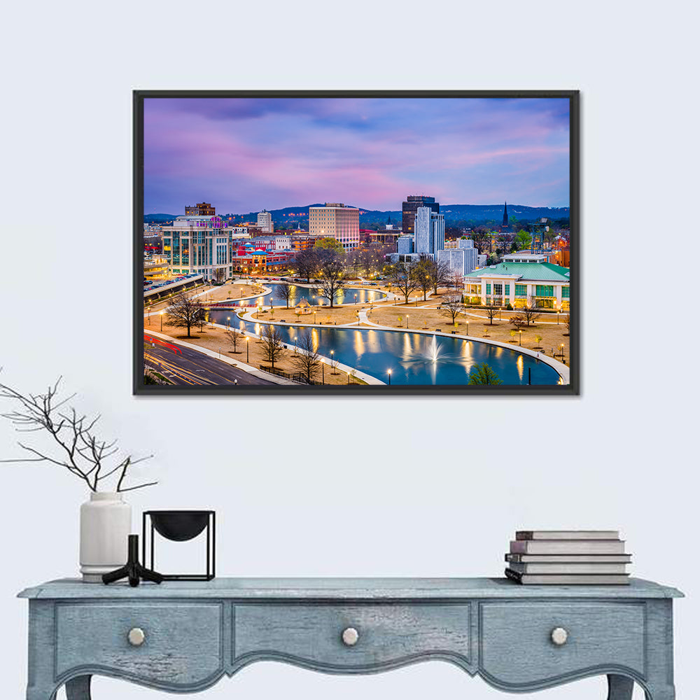 Huntsville Twilight at Big Spring Park Wall Art
