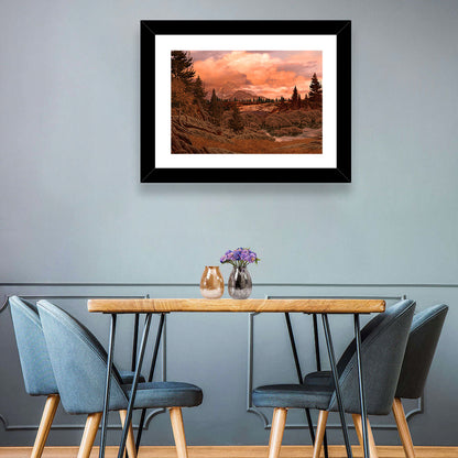 Rocky Mountain Lake at Dusk Wall Art
