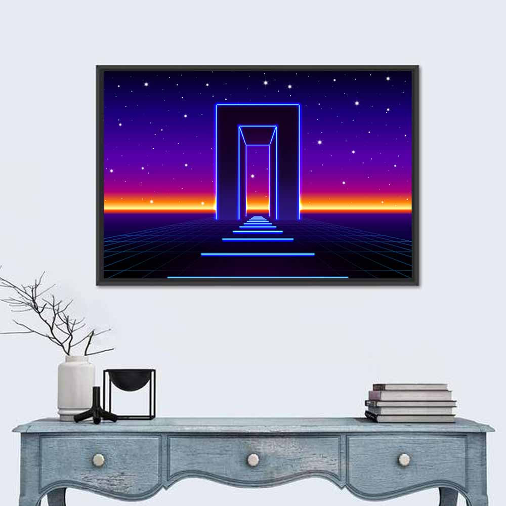 Neon Road to the Future Wall Art