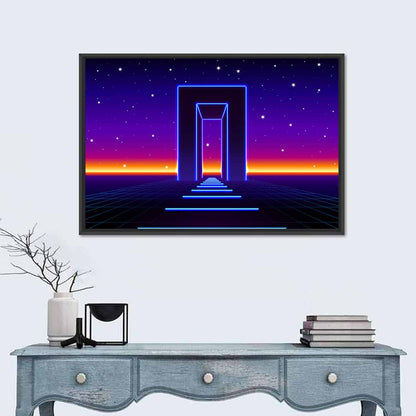 Neon Road to the Future Wall Art