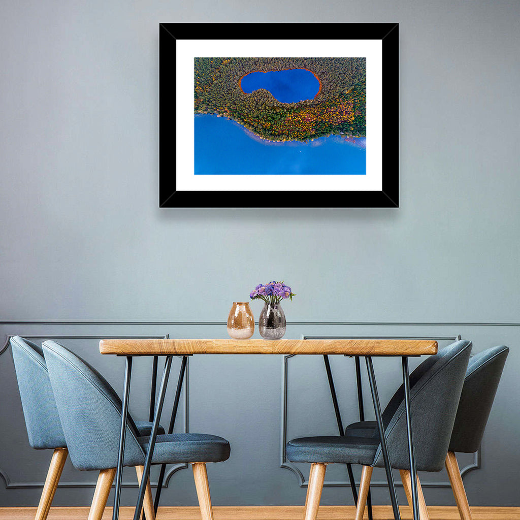 Autumn Forest Lake Wall Art