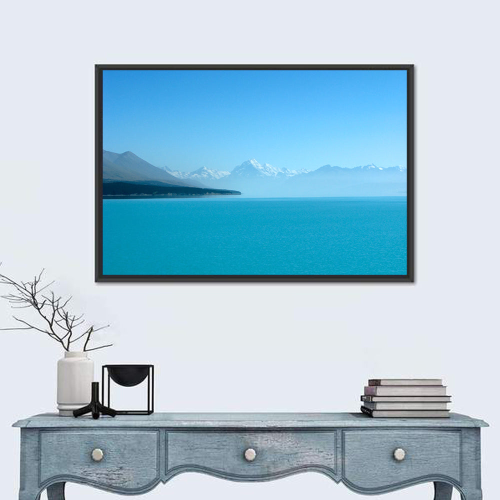 Turquoise Lake Pukaki View of Mount Cook Wall Art