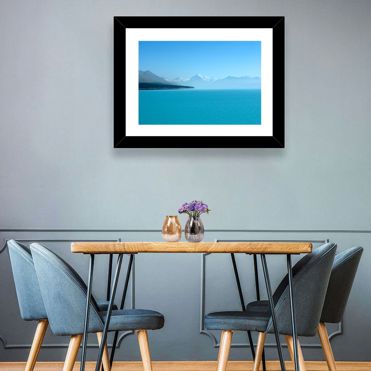 Turquoise Lake Pukaki View of Mount Cook Wall Art