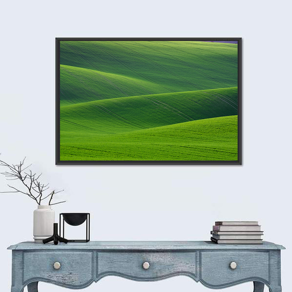 Green Wheat Fields Wall Art