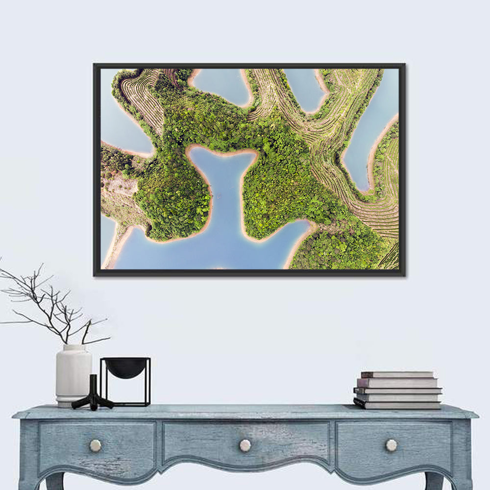 Thousand Island Lake Aerial View Wall Art