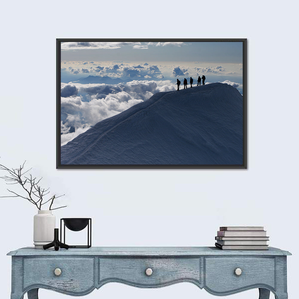 Above the Clouds Wall Art in a room, landscape