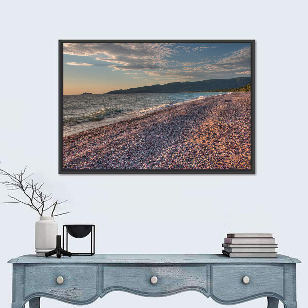 Lake Superior Pebble Beach Wall Art