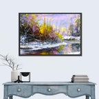 Snowy River with Purple Reflections Wall Art