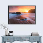 Quiberon Beach Sunset Wall Art