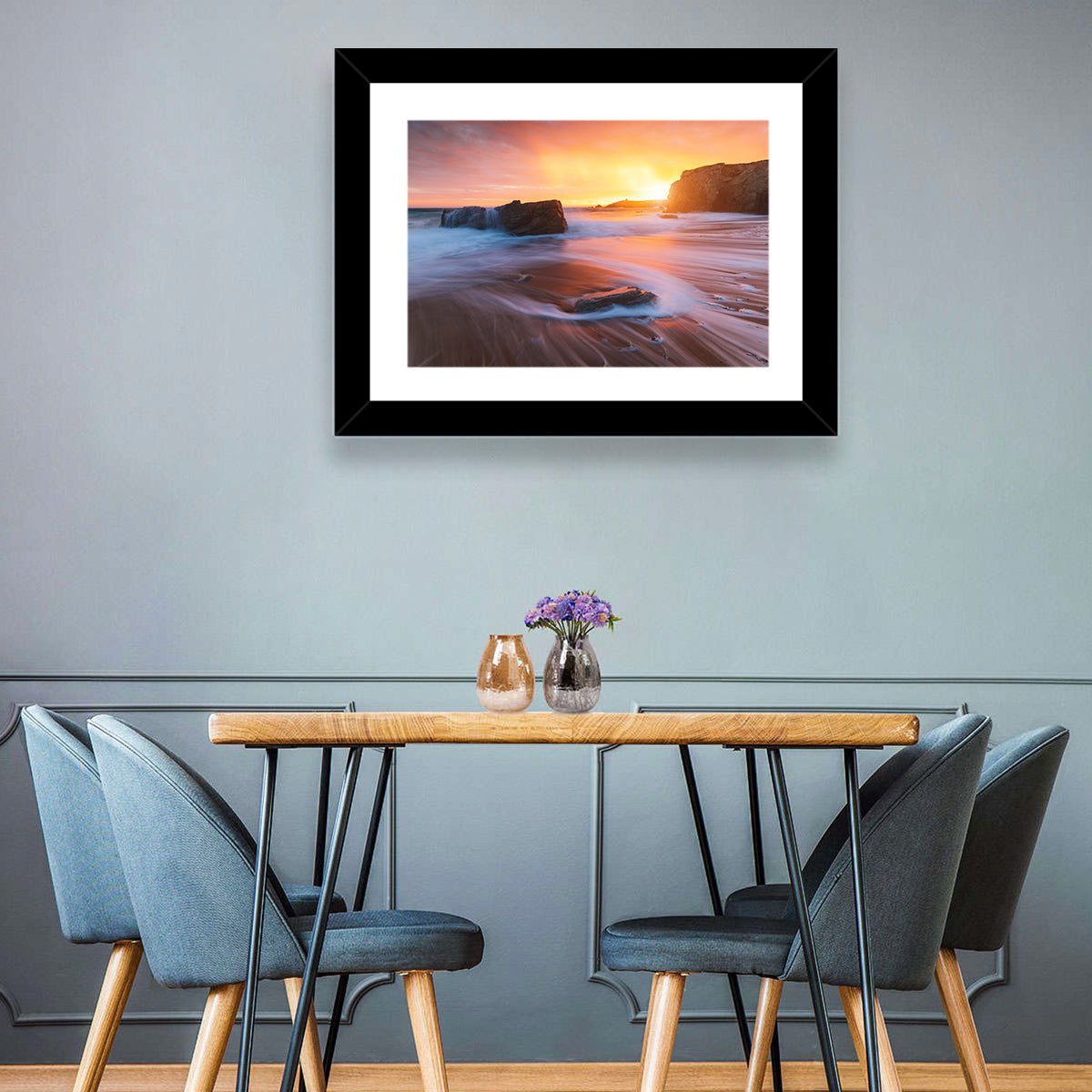 Quiberon Beach Sunset Wall Art