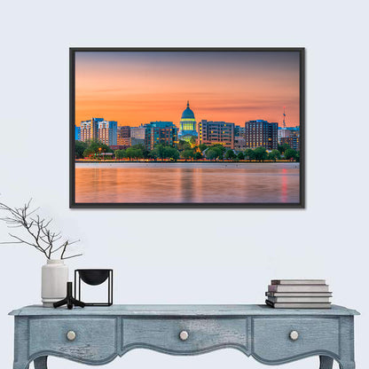 Madison State Capitol Skyline Wall Art