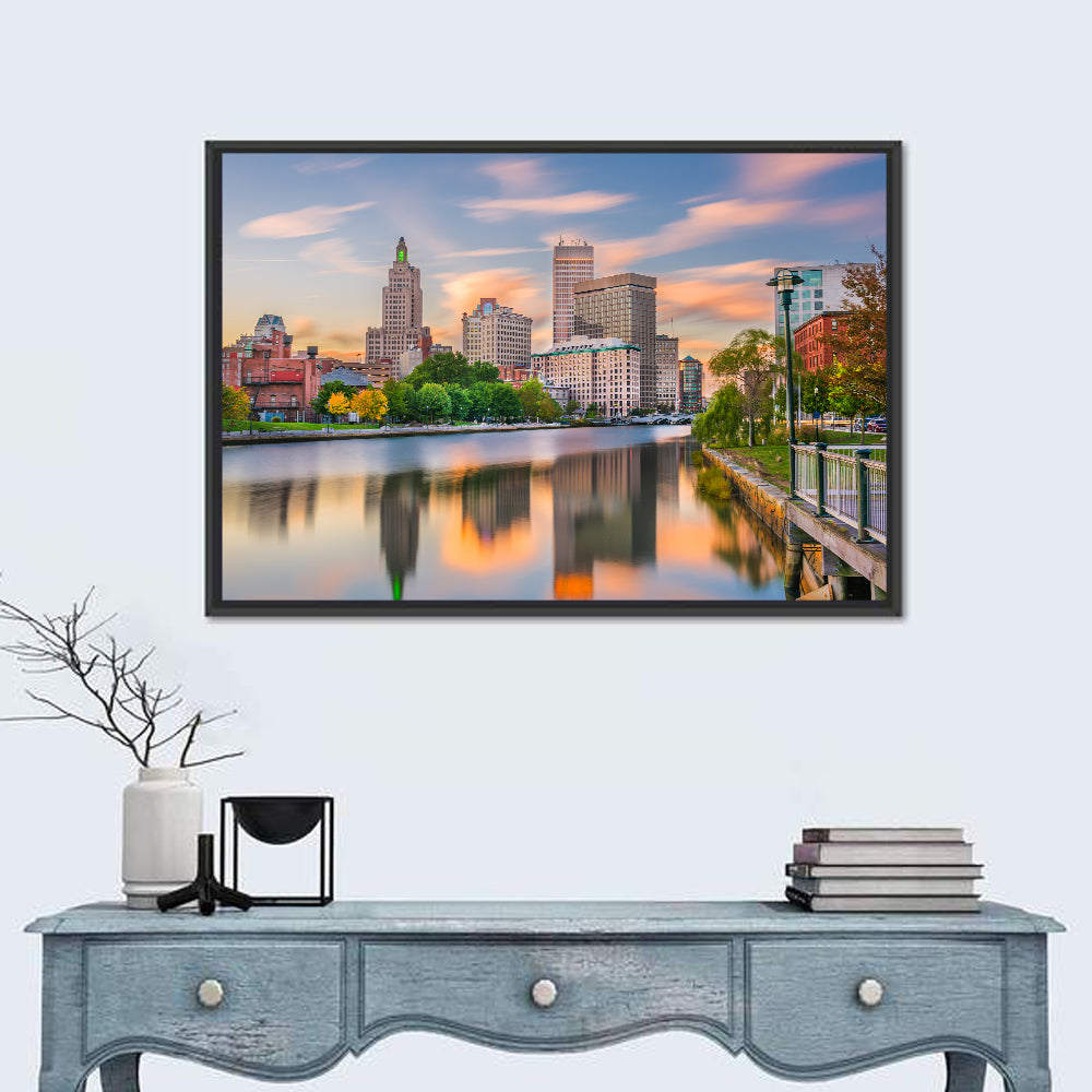 Providence Golden Hour Skyline Wall Art