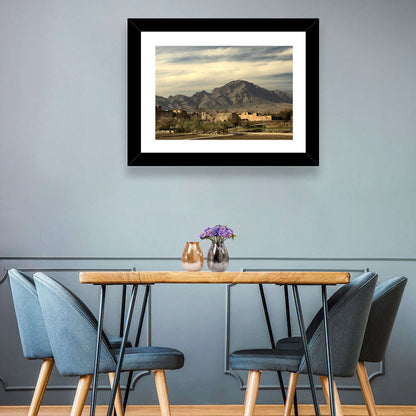 Afghan Mountain Village Wall Art