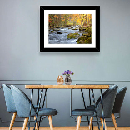 Autumn Mountain Stream Wall Art