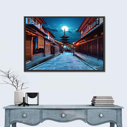 Moonlit Sannen Zaka Kyoto Wall Art