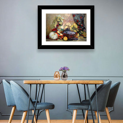 Grapes and Melon Still Life Wall Art