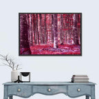 Crimson Woodland Wall Art