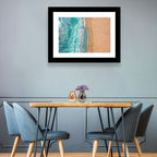 Turquoise Coastline Aerial Wall Art