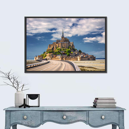 Mont Saint-michel at Low Tide Wall Art