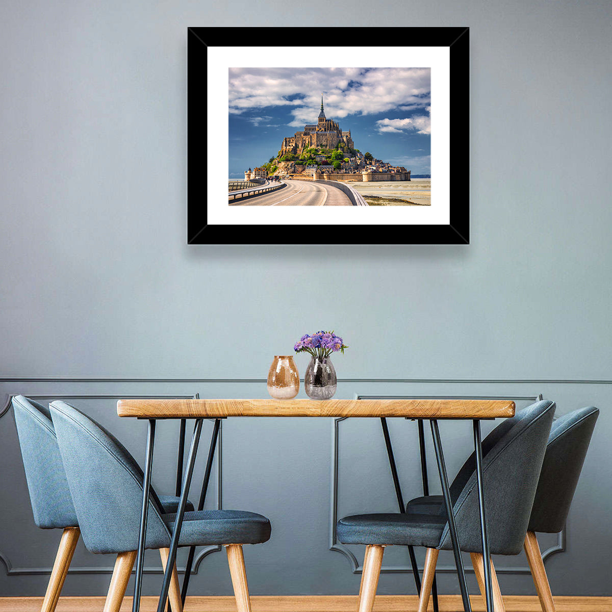 Mont Saint-michel at Low Tide Wall Art