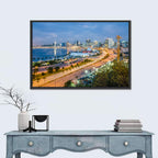 Luanda Bay Twilight Skyline Wall Art