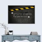 Strive for Progress Not Perfection Wall Art