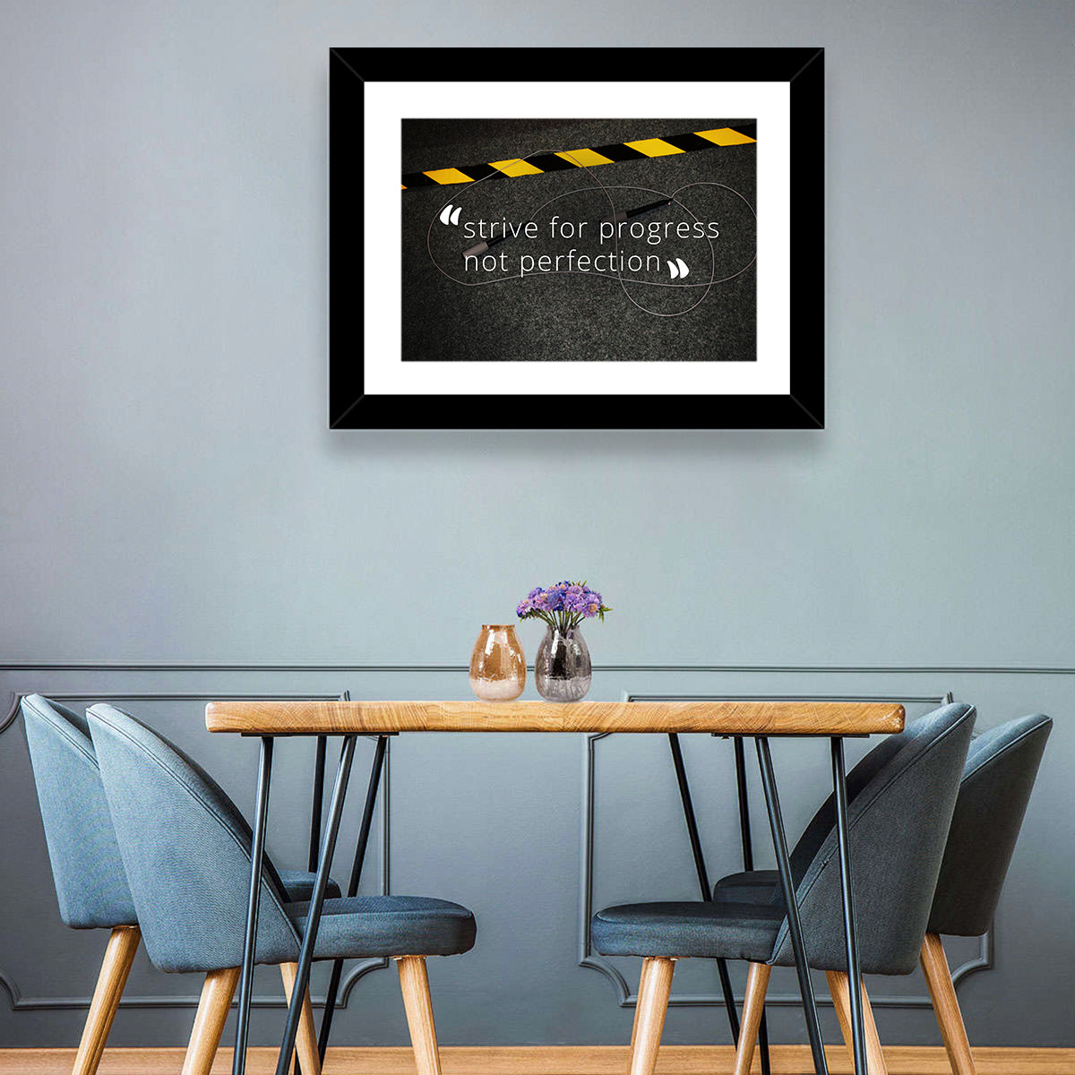 Strive for Progress Not Perfection Wall Art