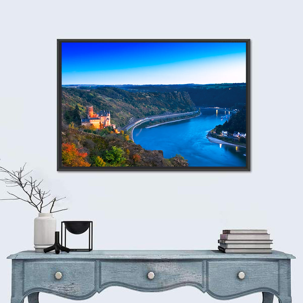 Rhine Valley at Dusk Wall Art