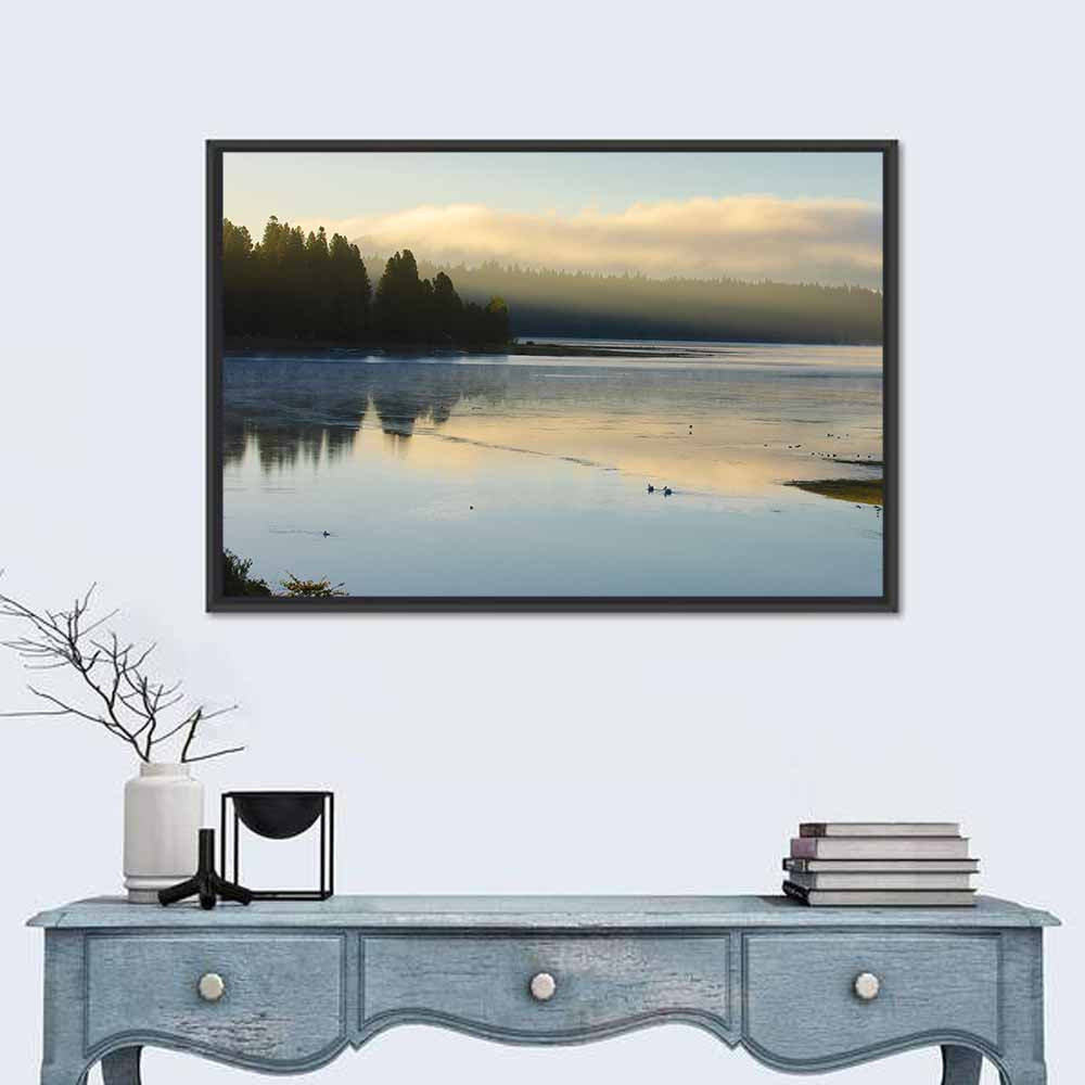 Misty Sunrise at Lake Almanor Wall Art