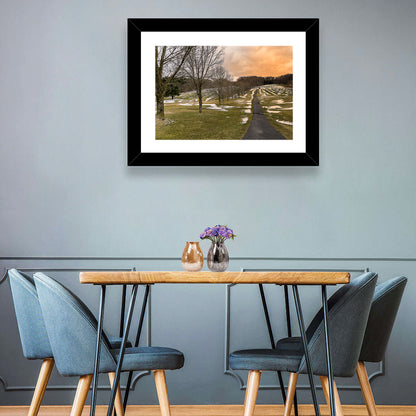 Roscoe Conkling Park Winter Path Wall Art