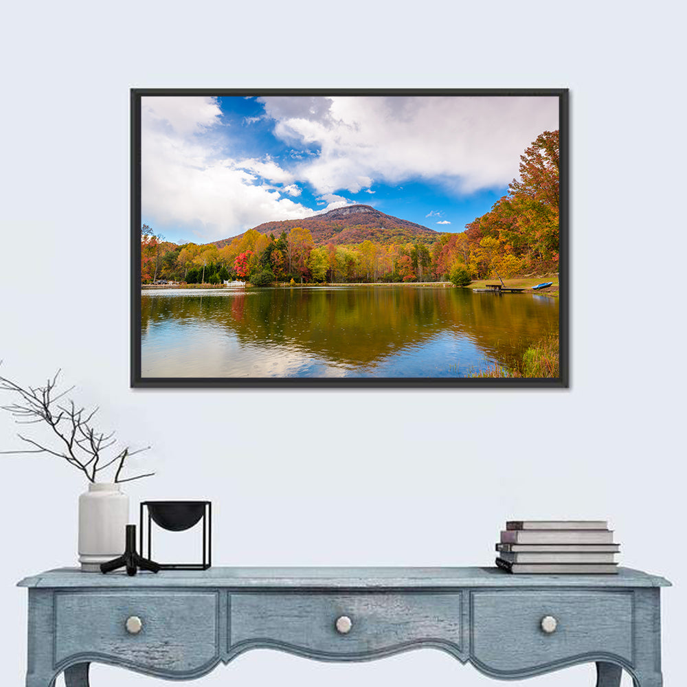 Yonah Mountain Autumn Reflection Wall Art