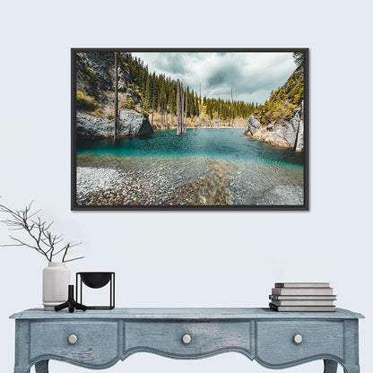 Sunken Forest at Kaindy Lake Wall Art