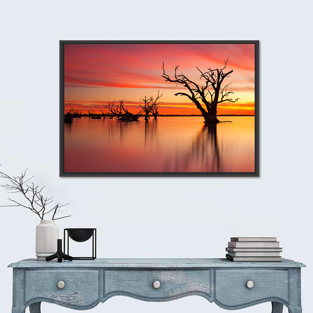 Lake Bonney Sunset Reflections Wall Art