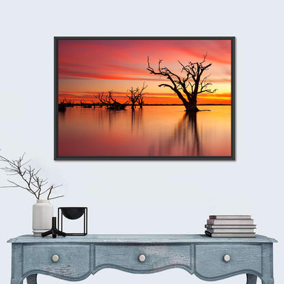 Lake Bonney Sunset Reflections Wall Art