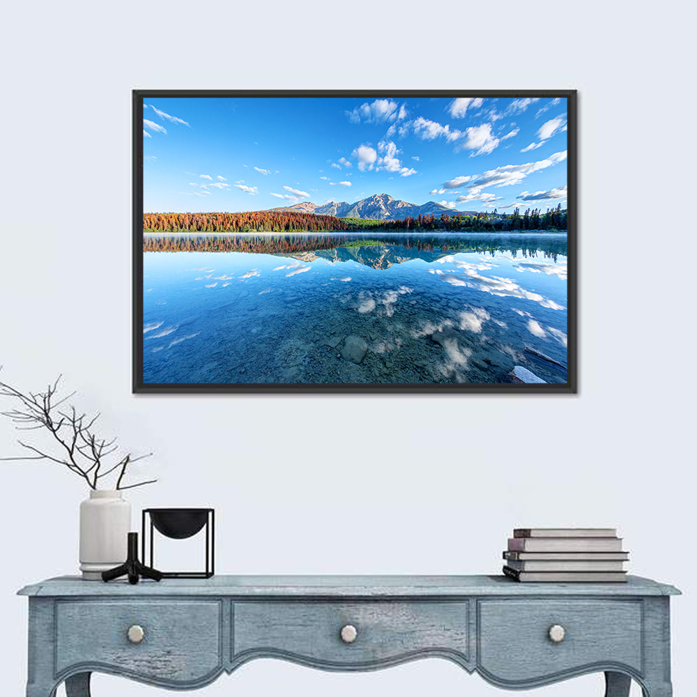 Patricia Lake Autumn Reflection Wall Art
